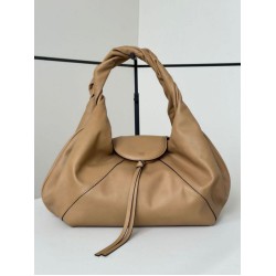 Premium Replica Fendi Spy small/medium/large hobo bag with twisted handle apricot At Cheap Price