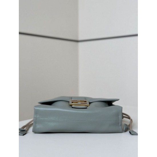 Premium Replica Fendi Mamma Baguette Medium/Large Bag Dove Gray At Cheap Price