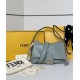 Premium Replica Fendi Mamma Baguette Medium/Large Bag Dove Gray At Cheap Price
