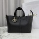 Premium Replica Dior Toujours Medium/Large Bag Black Macrocannage Calfskin At Cheap Price