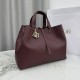 Premium Replica Dior Toujours Medium/Large Bag Burgundy Macrocannage Calfskin At Cheap Price