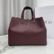 Premium Replica Dior Toujours Medium/Large Bag Burgundy Macrocannage Calfskin At Cheap Price