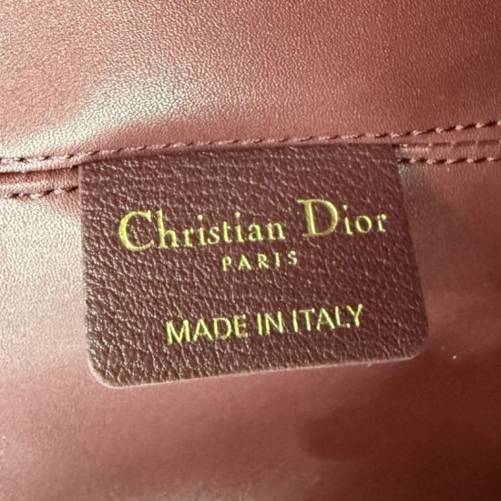 Premium Replica Dior Toujours Medium/Large Bag Burgundy Macrocannage Calfskin At Cheap Price