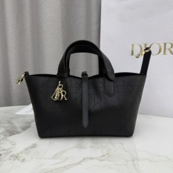 Premium Replica Dior Toujours Small Bag Black Macrocannage Calfskin At Cheap Price