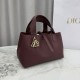 Premium Replica Dior Toujours Small Bag Burgundy Macrocannage Calfskin At Cheap Price