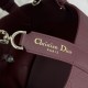 Premium Replica Dior Toujours Small Bag Burgundy Macrocannage Calfskin At Cheap Price