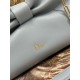 Premium Replica Dior Bow Bag with Blue Bow and Gold-Finish Metal At Cheap Price