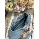 Premium Replica Dior Bow Bag with Blue Bow and Gold-Finish Metal At Cheap Price