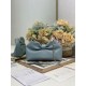 Premium Replica Dior Bow Bag with Blue Bow and Gold-Finish Metal At Cheap Price