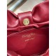 Fake Dior Bow Bag with Claret Bow and Gold-Finish Metal Knockoff Clone Sale Online Premium Replica Dior Bow Bag with Claret Bow and Gold-Finish Metal At Cheap Price