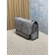 Premium Replica Vintage Crossbody Bag YSL Saint Laurent Niki Medium Waxed and Oiled Leather Gray At Cheap Price