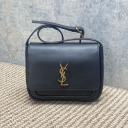 Premium Replica YSL Saint Laurent Niki Besace Grained Shoulder Bag Black At Cheap Price