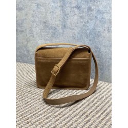Premium Replica YSL Saint Laurent Niki Besace Suede Shoulder Bag Brown At Cheap Price