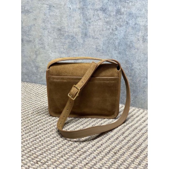 Fake YSL Saint Laurent Niki Besace Suede Shoulder Bag Brown Knockoff Clone Sale Online Premium Replica YSL Saint Laurent Niki Besace Suede Shoulder Bag Brown At Cheap Price