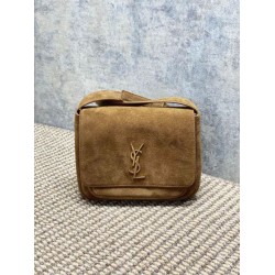 Premium Replica YSL Saint Laurent Niki Besace Suede Shoulder Bag Brown At Cheap Price