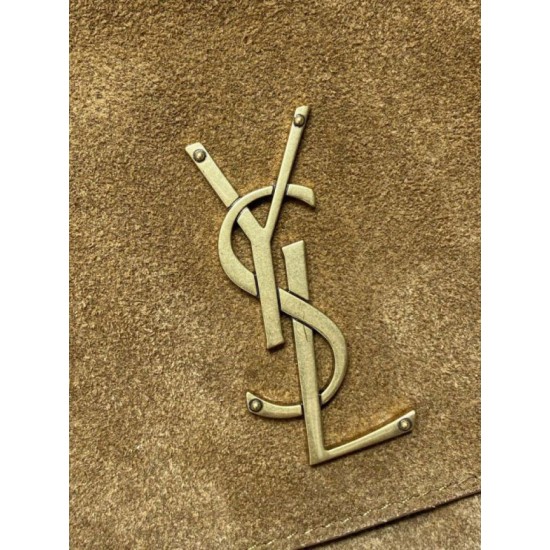 Fake YSL Saint Laurent Niki Besace Suede Shoulder Bag Brown Knockoff Clone Sale Online Premium Replica YSL Saint Laurent Niki Besace Suede Shoulder Bag Brown At Cheap Price