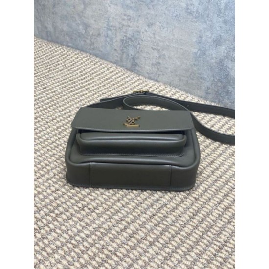 Premium Replica YSL Saint Laurent Niki Besace Grained Shoulder Bag Light Moss At Cheap Price