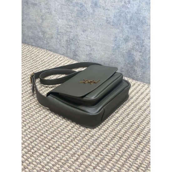 Premium Replica YSL Saint Laurent Niki Besace Grained Shoulder Bag Light Moss At Cheap Price