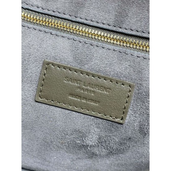 Premium Replica YSL Saint Laurent Niki Besace Grained Shoulder Bag Light Moss At Cheap Price
