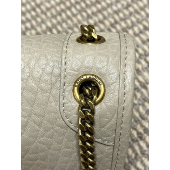 Fake YSL Saint Laurent Niki Medium/Large Grained Lambskin Beige Knockoff Clone Sale Online Premium Replica YSL Saint Laurent Niki Medium/Large Grained Lambskin Beige At Cheap Price