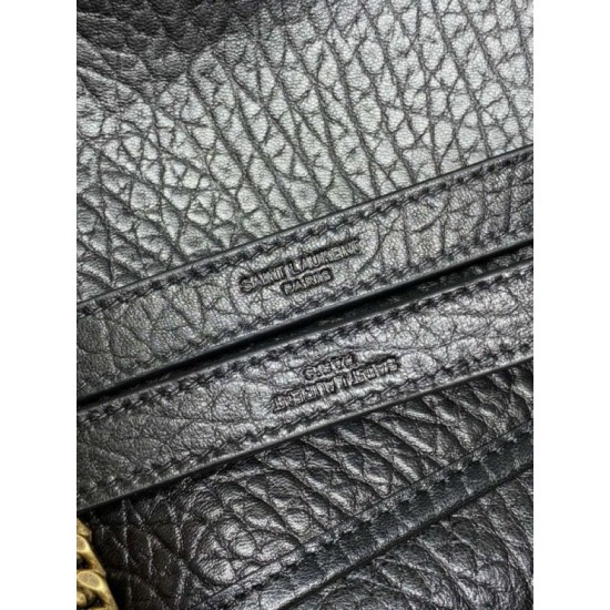 Fake YSL Saint Laurent Niki Medium/Large Grained Lambskin Black Knockoff Clone Sale Online Premium Replica YSL Saint Laurent Niki Medium/Large Grained Lambskin Black At Cheap Price