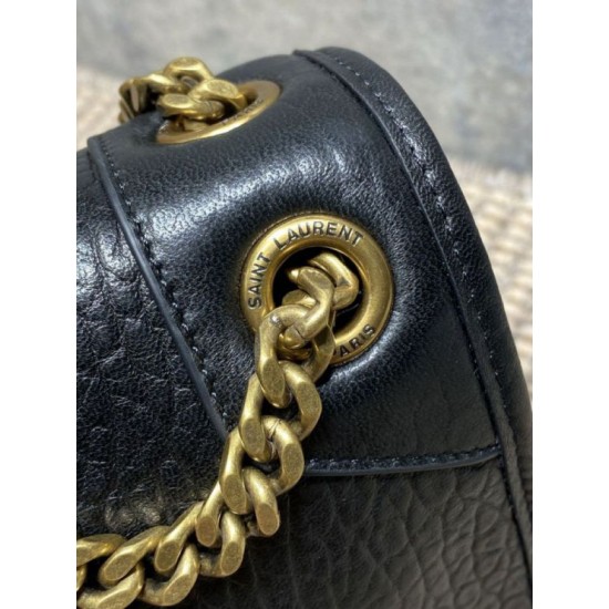 Fake YSL Saint Laurent Niki Medium/Large Grained Lambskin Black Knockoff Clone Sale Online Premium Replica YSL Saint Laurent Niki Medium/Large Grained Lambskin Black At Cheap Price