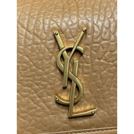Premium Replica YSL Saint Laurent Niki Medium/Large Grained Lambskin Brown At Cheap Price