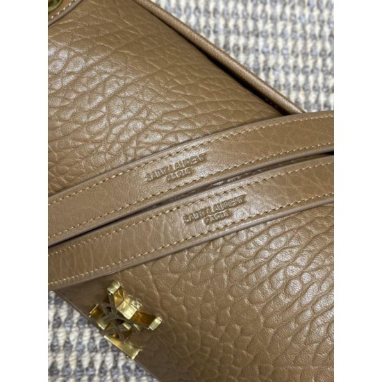 Premium Replica YSL Saint Laurent Niki Medium/Large Grained Lambskin Brown At Cheap Price
