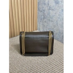 Premium Replica YSL Saint Laurent Niki Medium/Large Grained Lambskin Light Coffee At Cheap Price
