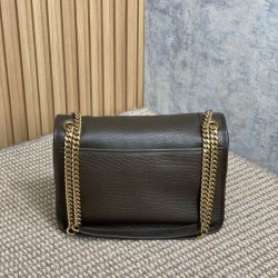 Premium Replica YSL Saint Laurent Niki Medium/Large Grained Lambskin Light Coffee At Cheap Price