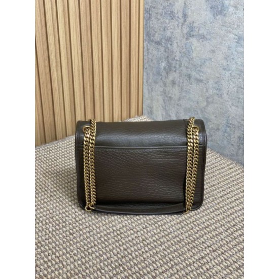 Premium Replica YSL Saint Laurent Niki Medium/Large Grained Lambskin Light Coffee At Cheap Price