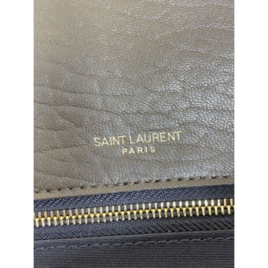 Premium Replica YSL Saint Laurent Niki Medium/Large Grained Lambskin Light Coffee At Cheap Price