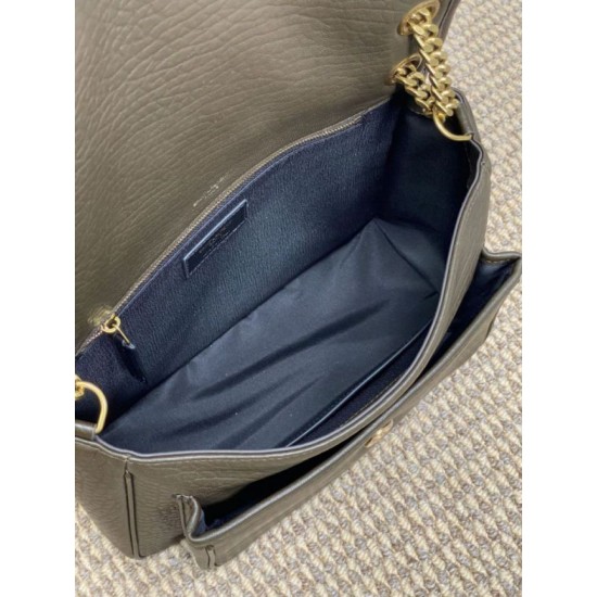 Premium Replica YSL Saint Laurent Niki Medium/Large Grained Lambskin Light Coffee At Cheap Price