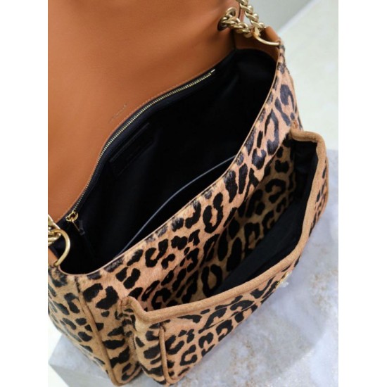 Premium Replica YSL Saint Laurent Niki Medium Chain Flap Bag with Leopard Print At Cheap Price