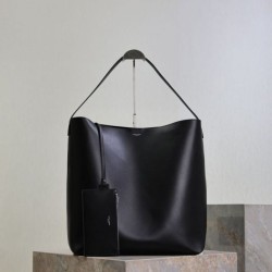 Premium Replica YSL Saint Laurent Bold Hobo Bag Smooth Leather Black At Cheap Price