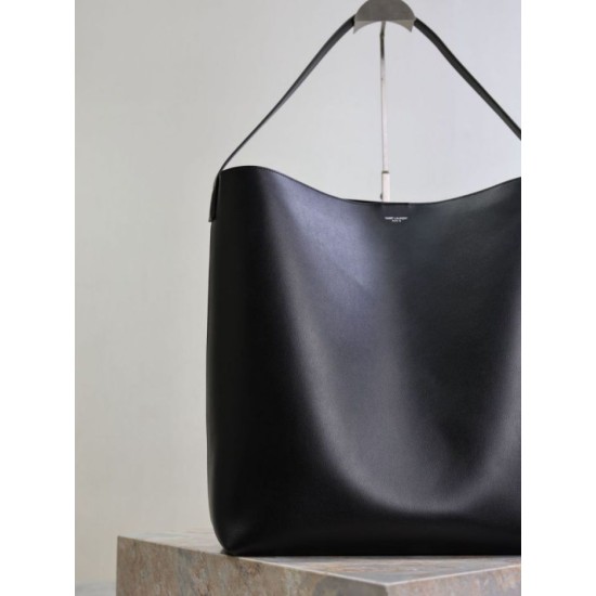Premium Replica YSL Saint Laurent Bold Hobo Bag Smooth Leather Black At Cheap Price