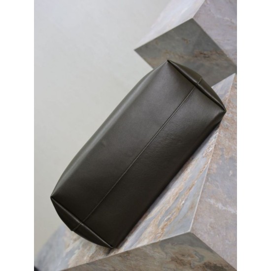 Premium Replica YSL Saint Laurent Bold Hobo Bag Smooth Leather Dark Green At Cheap Price