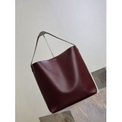 Premium Replica YSL Saint Laurent Bold Hobo Bag Smooth Leather Brown At Cheap Price