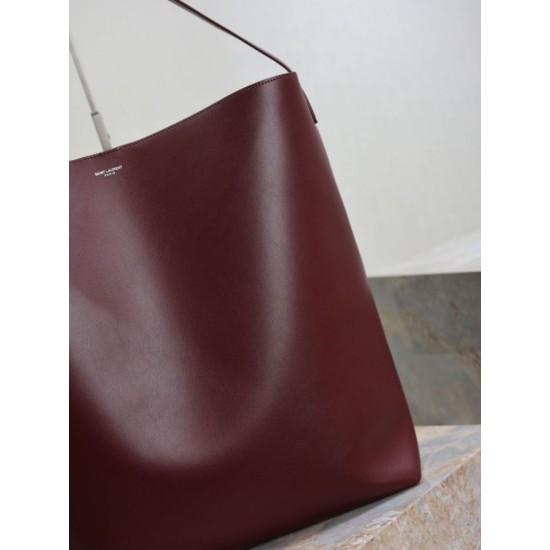 Premium Replica YSL Saint Laurent Bold Hobo Bag Smooth Leather Brown At Cheap Price