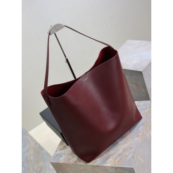 Premium Replica YSL Saint Laurent Bold Hobo Bag Smooth Leather Brown At Cheap Price