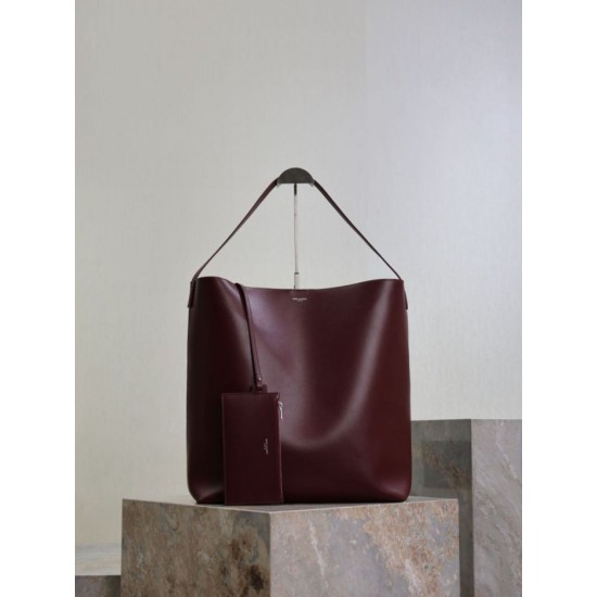 Premium Replica YSL Saint Laurent Bold Hobo Bag Smooth Leather Brown At Cheap Price