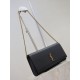 Premium Replica YSL Saint Laurent Kate Clutch Black Hammered Leather At Cheap Price