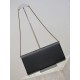 Premium Replica YSL Saint Laurent Kate Clutch Black Hammered Leather At Cheap Price
