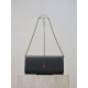 Premium Replica YSL Saint Laurent Kate Clutch Black Hammered Leather At Cheap Price