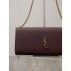 Premium Replica YSL Saint Laurent Kate Clutch Brown Hammered Leather At Cheap Price