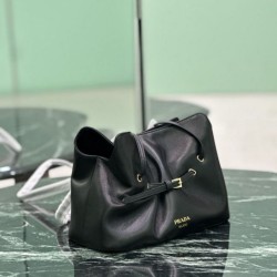Premium Replica Prada Dada Small Shoulder Bag Black Nappa Leather At Cheap Price