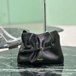 Premium Replica Prada Dada Small Shoulder Bag Black Nappa Leather At Cheap Price