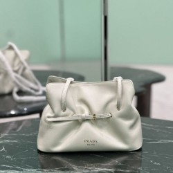 Premium Replica Prada Dada Small Shoulder Bag Beige Nappa Leather At Cheap Price
