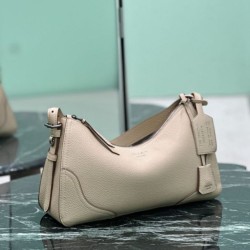 Fake Prada Aimée large shoulder bag 1BC280 beige deerskin Knockoff Clone Sale Online Premium Replica Prada Aimée large shoulder bag 1BC280 beige deerskin At Cheap Price