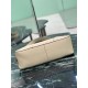 Premium Replica Prada Aimée large shoulder bag 1BC280 beige deerskin At Cheap Price